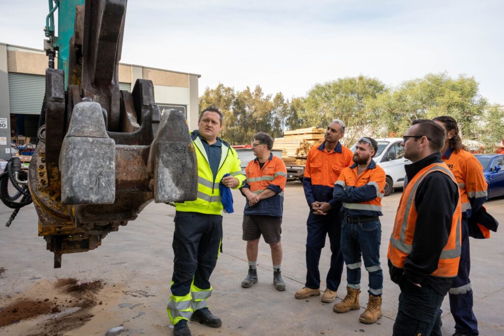 hammer hire employees on site